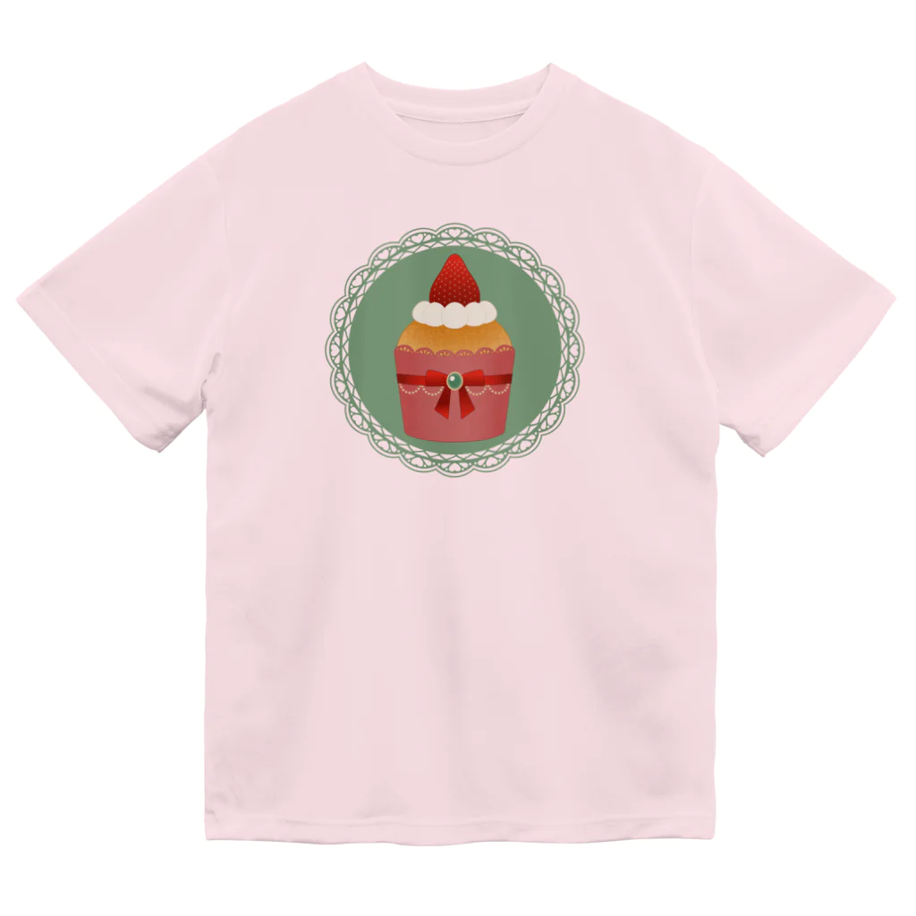 Ruby Candyのいちごのカップケーキ Dry T-Shirt