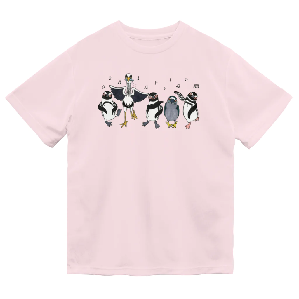 penguininkoのhappiness Dancing  Dry T-Shirt