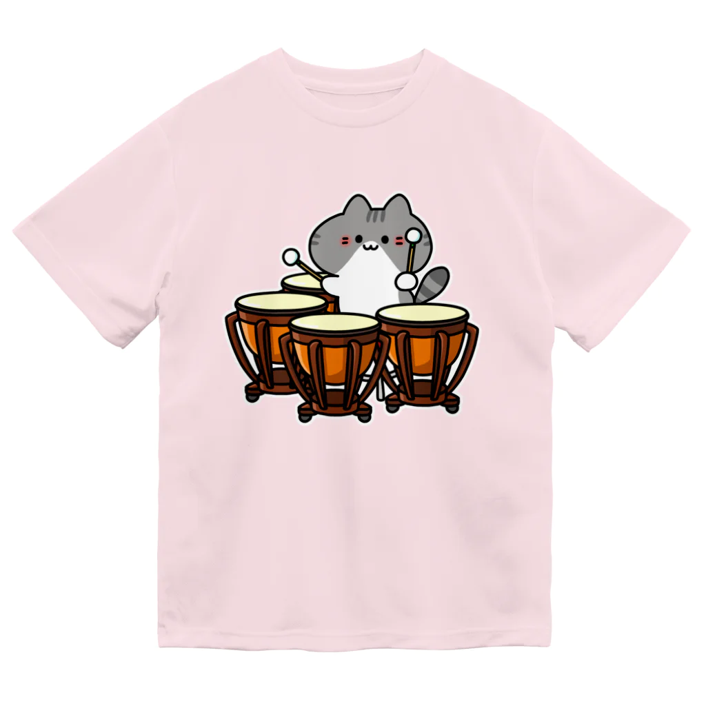  ふじねこ屋のティンパニねこ Dry T-Shirt