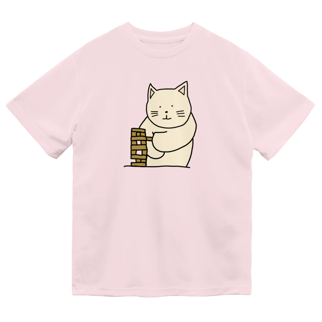 ＋Whimsyのテーブルゲームねこ Dry T-Shirt