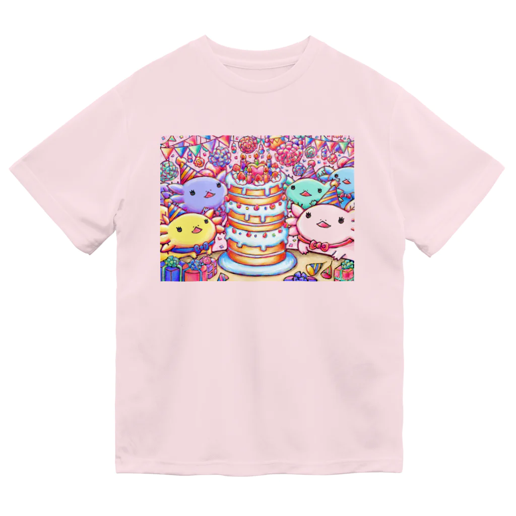 ユキンタのウーパーちゃんのお誕生日会 ドライTシャツ