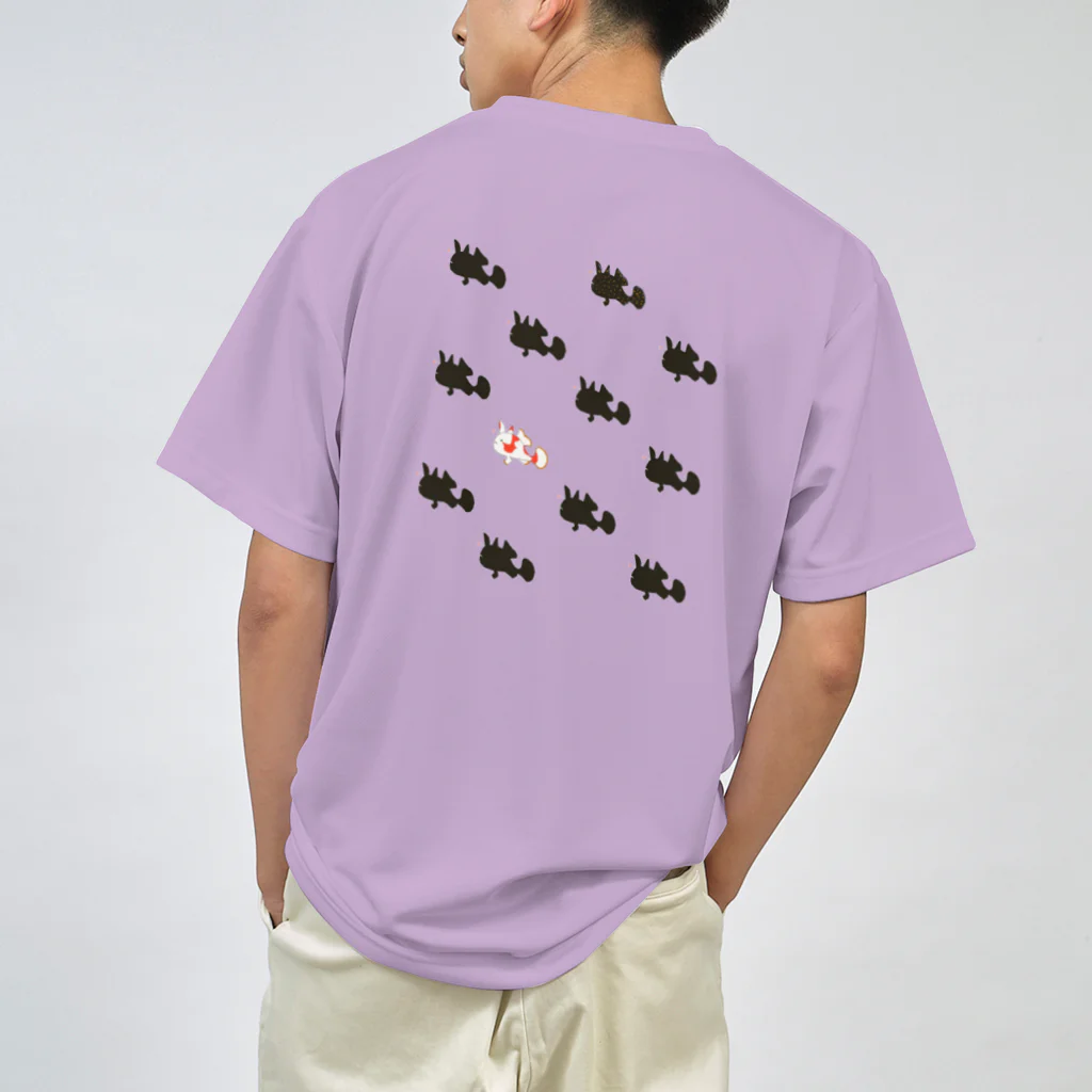 うみねこFriendsのカエルアンコウ（背面） ドライTシャツ