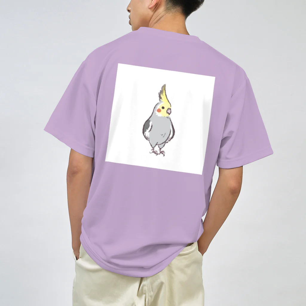 paguyoのオカメインコRocky ドライTシャツ