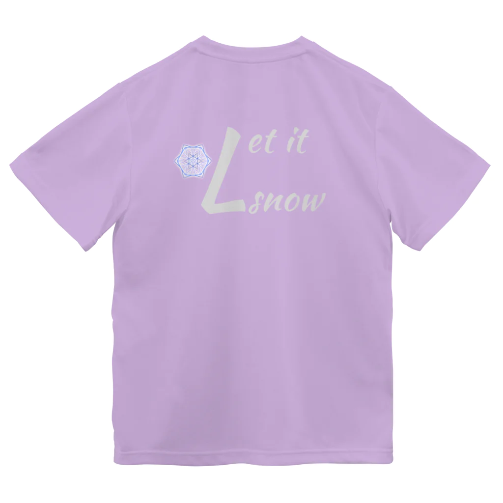 月夜のタツノオトシゴのLet it snow ドライTシャツ