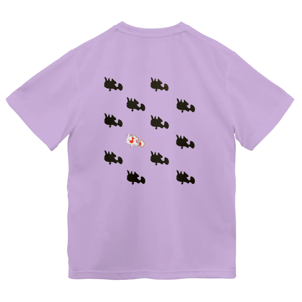 うみねこFriendsのカエルアンコウ（背面） ドライTシャツ