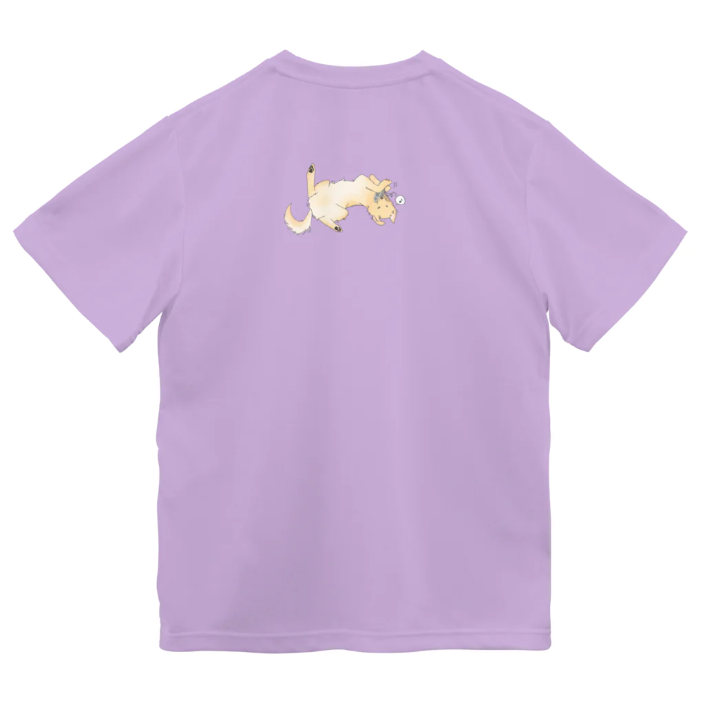 犬だもん。ゴールデンレトリバーのだって！犬だもん。（ロック）限定ななめ Dry T-Shirt