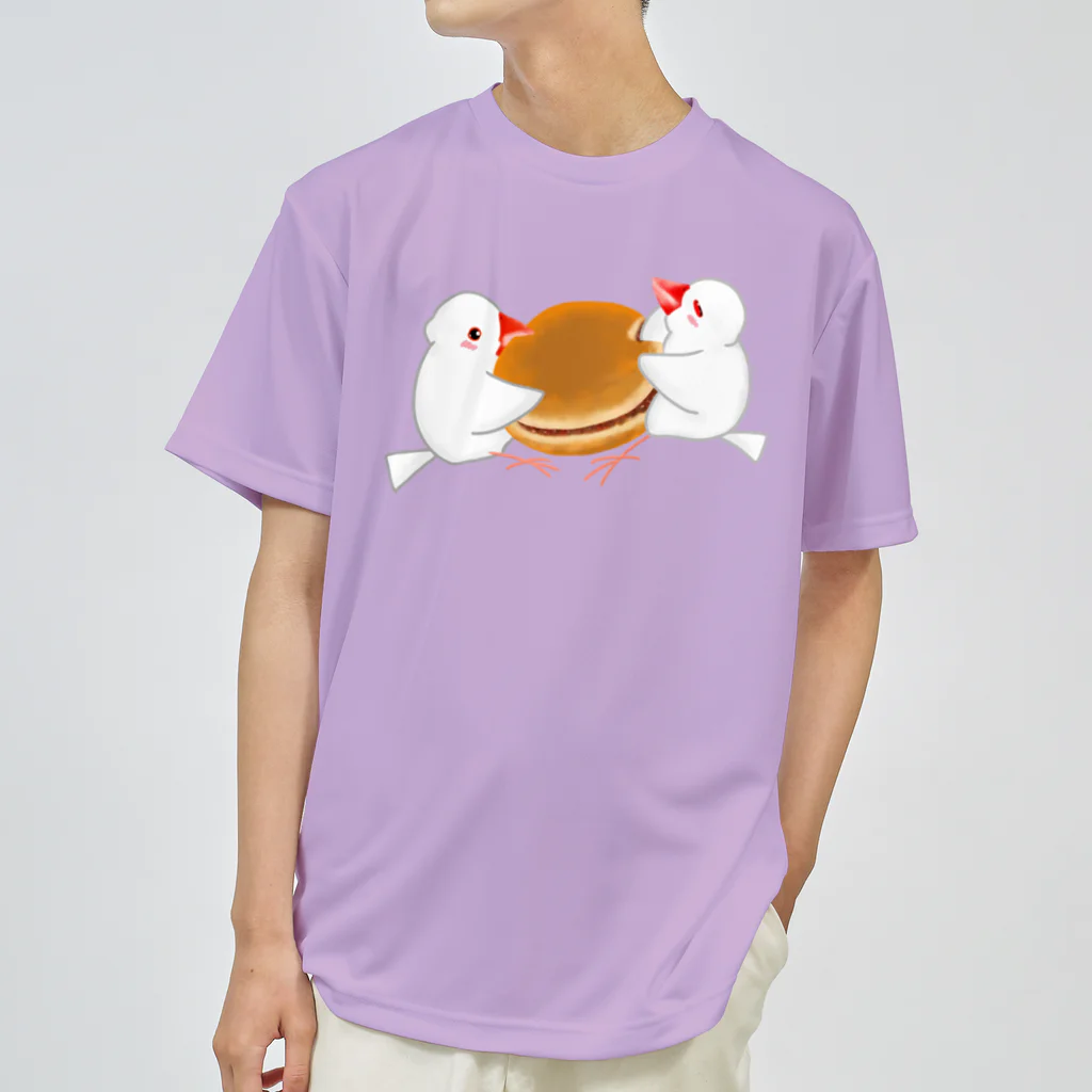 Lily bird（リリーバード）のどら焼きと文鳥ず ドライTシャツ