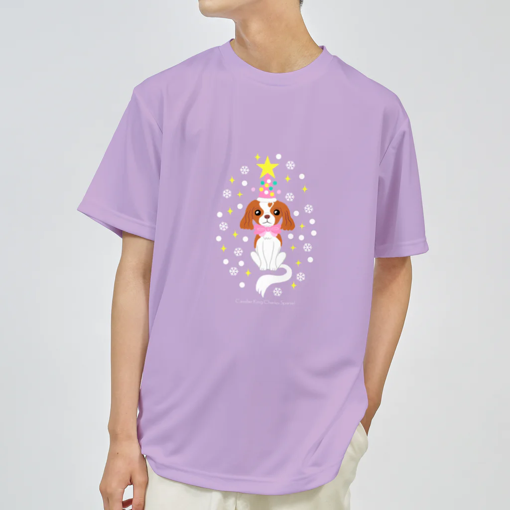 coronaaatのキャバリアクリスマス ドライTシャツ