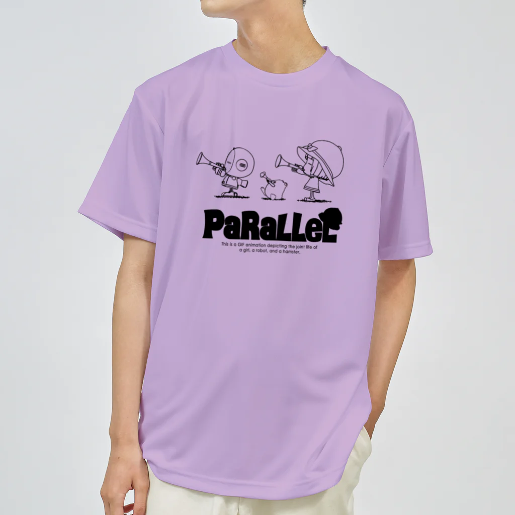 PaRaLLeL shopのパラレル トランペットver.（ライン：ブラック） ドライTシャツ