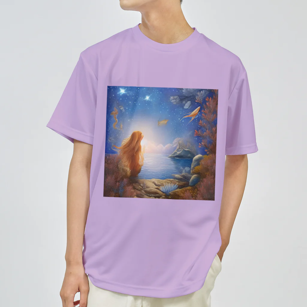 Puppe-プッペ-の海底の人魚 ドライTシャツ