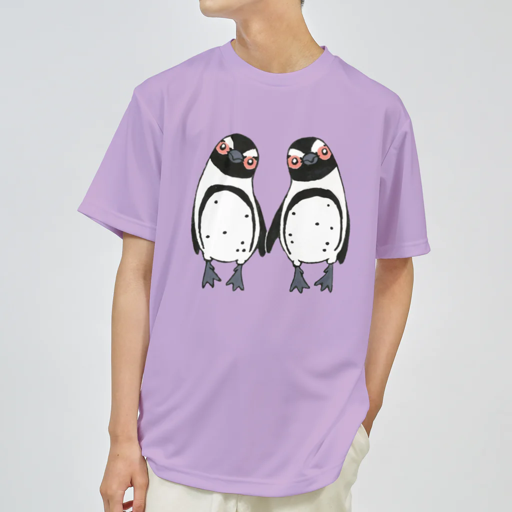 penguininkoの手繋ぎケープペンギンのカップル🐧❤️🐧 ドライTシャツ