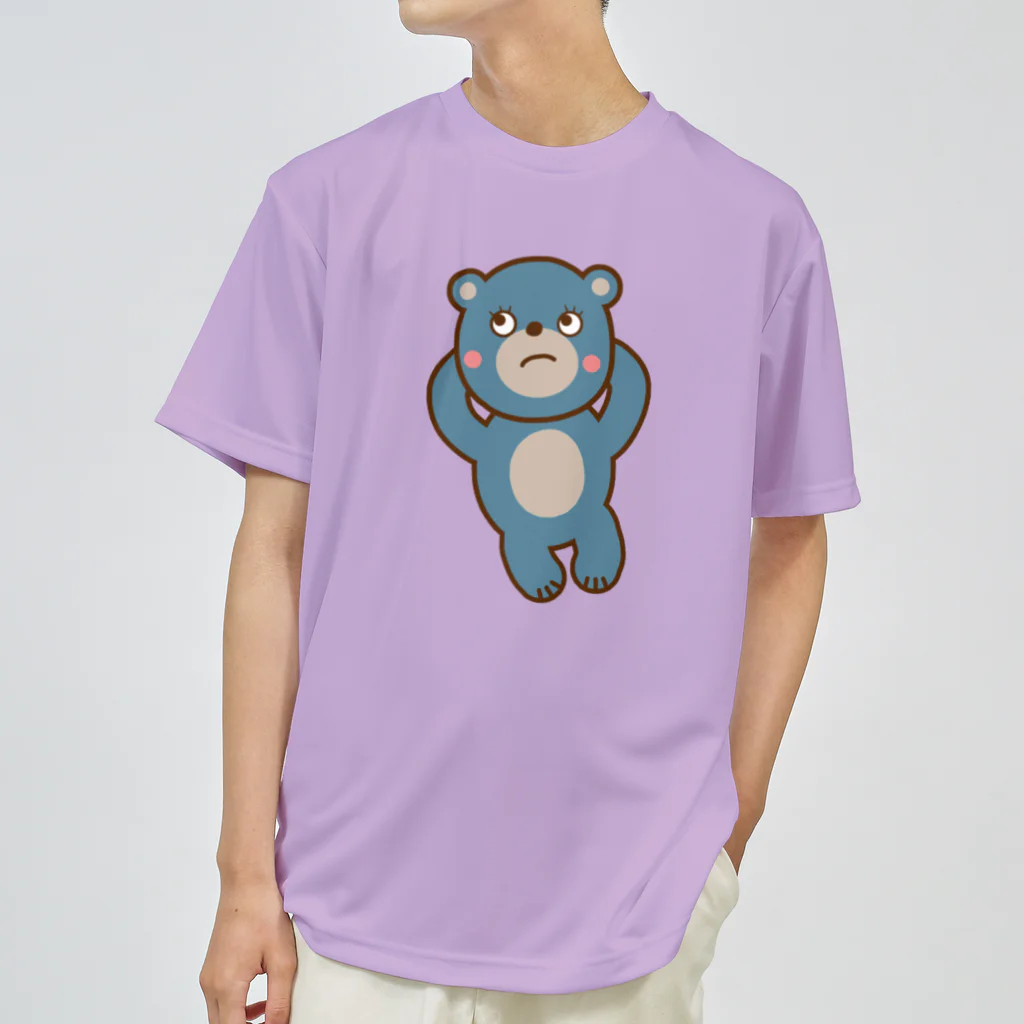 usa100のBふてねくまー ドライTシャツ