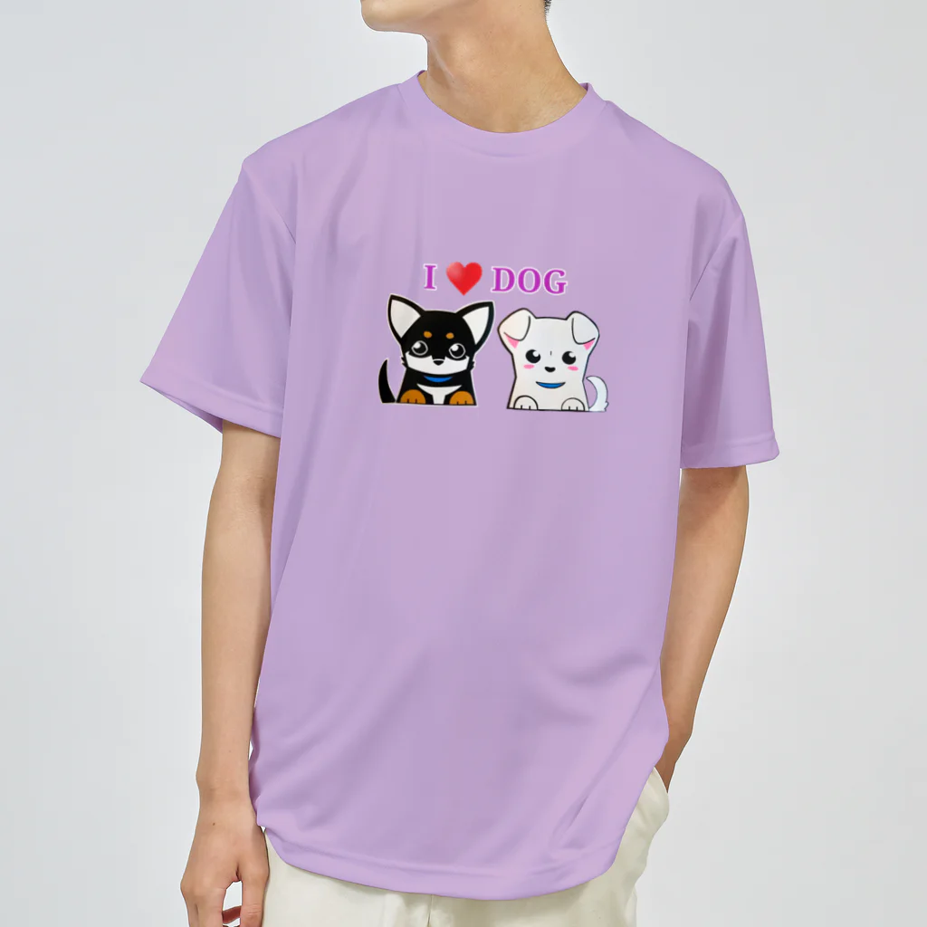 ボンちゃんの家のI♥DOG 吹雪＆小次郎 Dry T-Shirt
