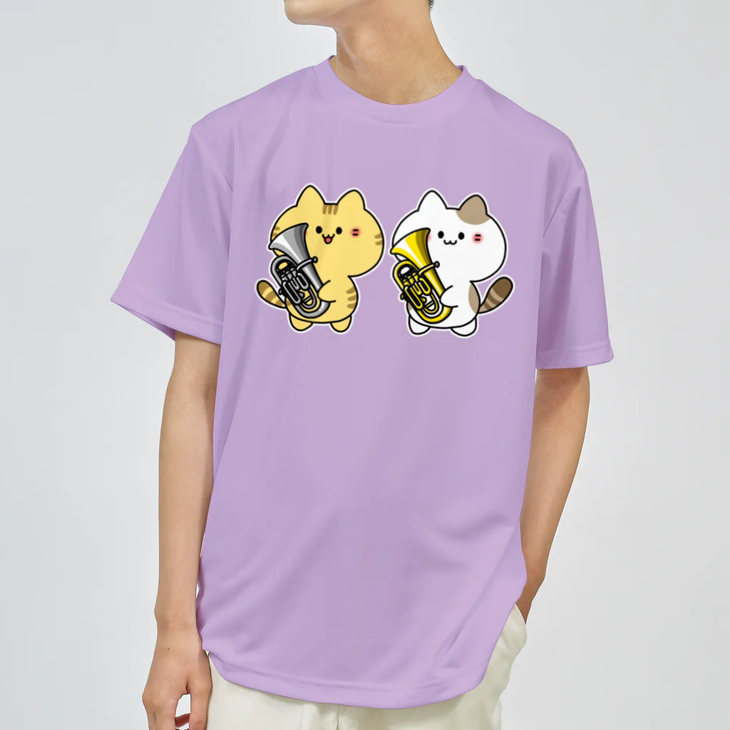  ふじねこ屋のユーフォニアム吹きのねこたち Dry T-Shirt