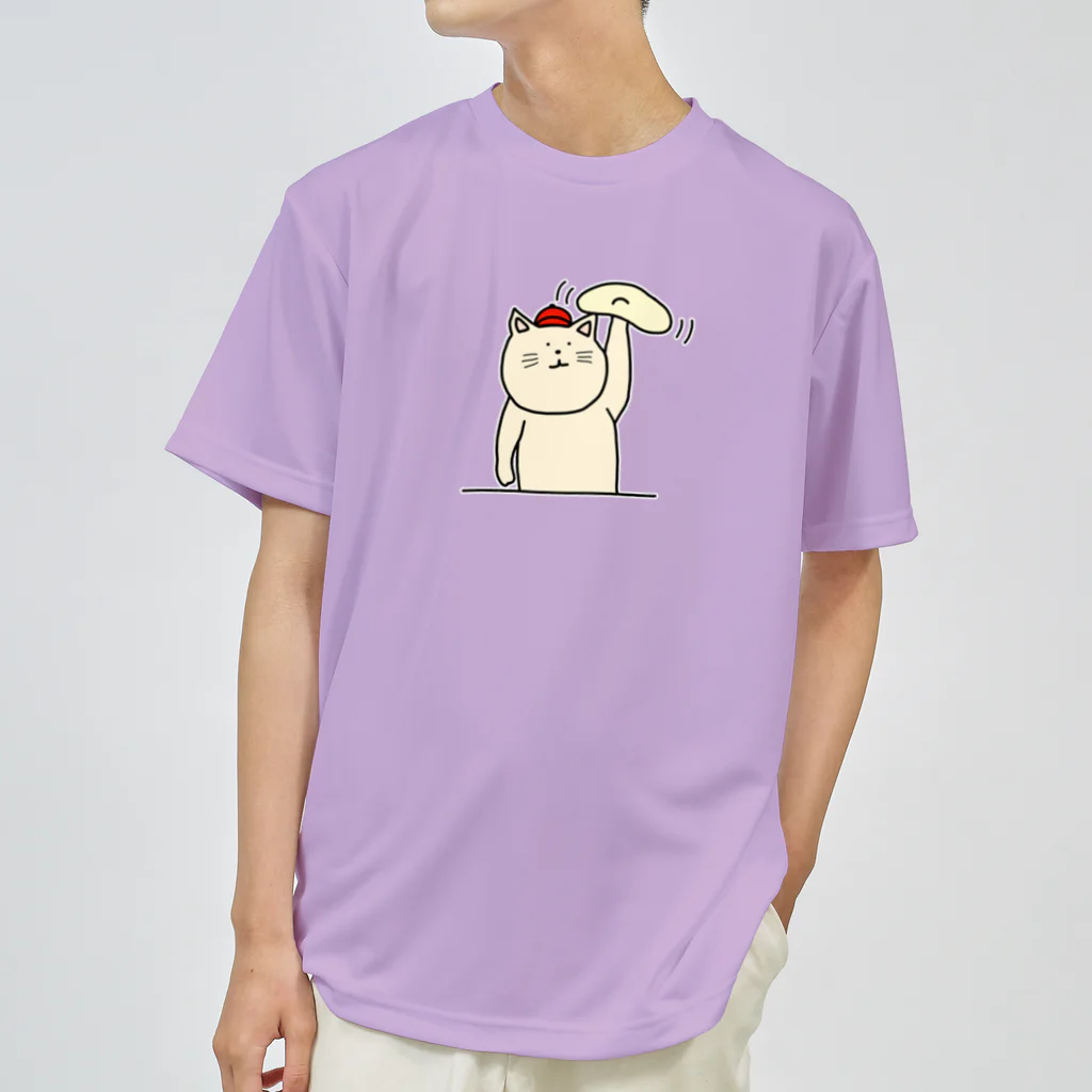 ＋Whimsyのピザ屋さんねこ ドライTシャツ