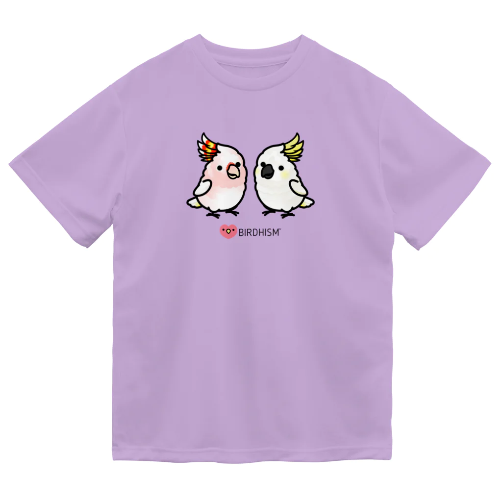 Cody the Lovebirdの仲良しクルマサカオウム&キバタン Chubby Bird ドライTシャツ