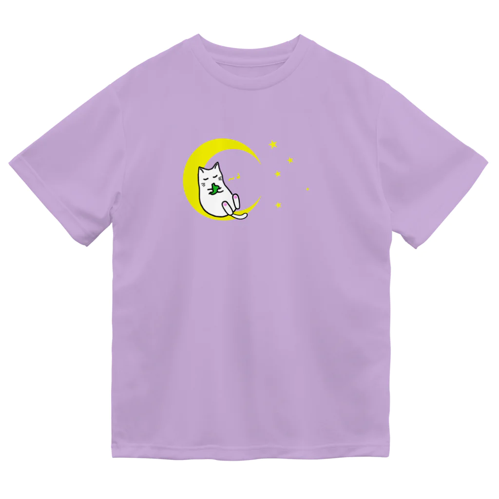 兎猫庵の月猫 Dry T-Shirt
