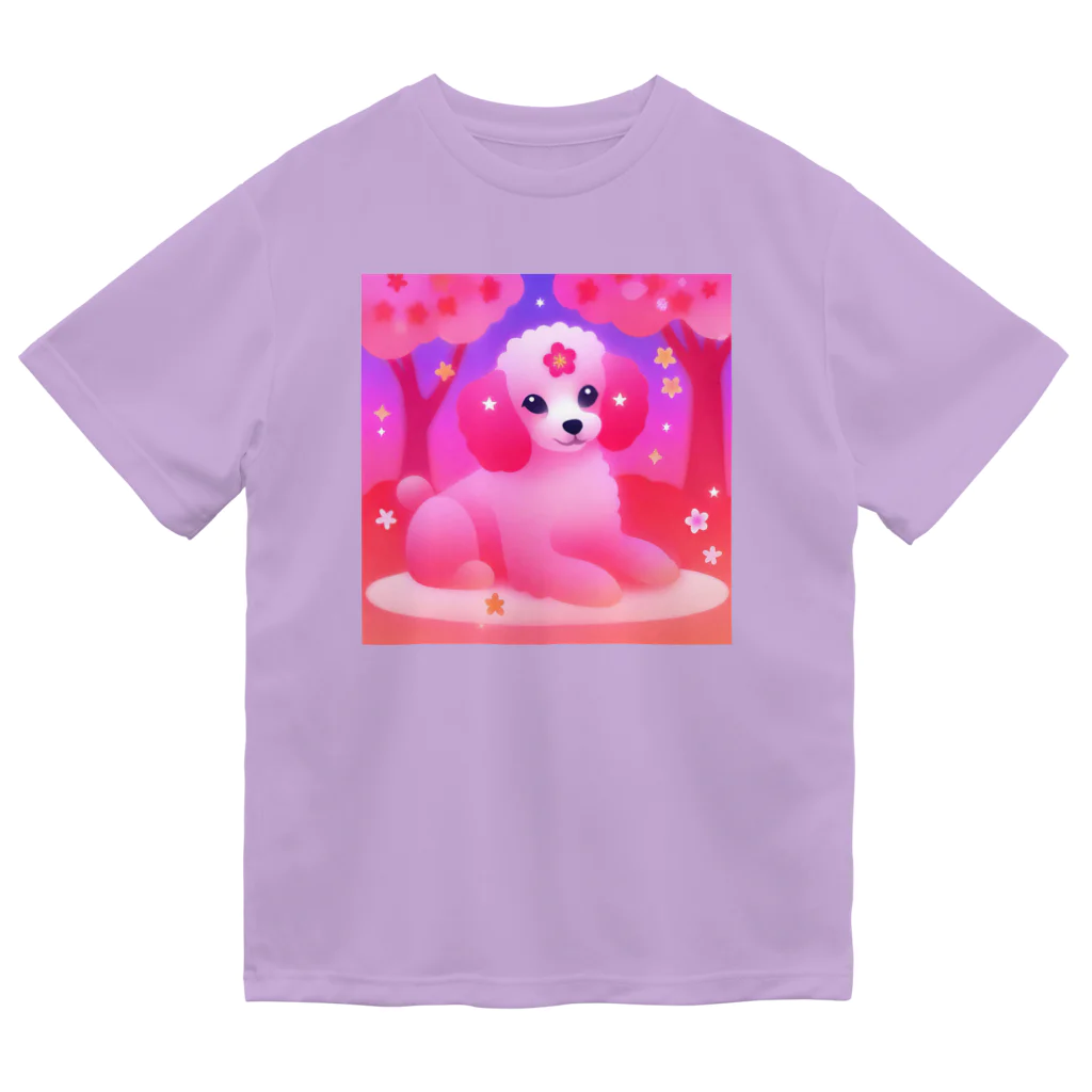 ふぇありぃているのお花見犬 Dry T-Shirt