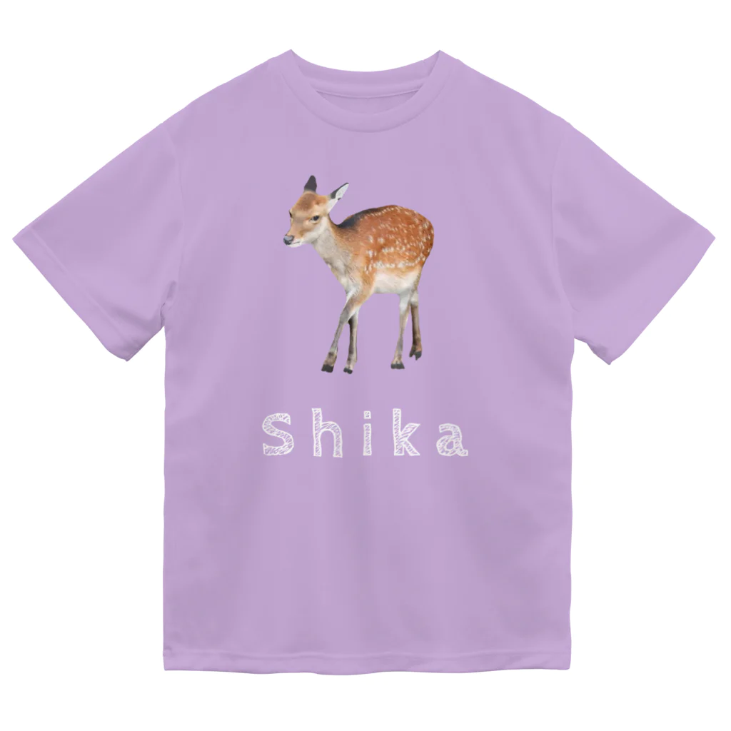 いきもの大好き！ほほえみフレンズのシカのおさんぽ ドライTシャツ