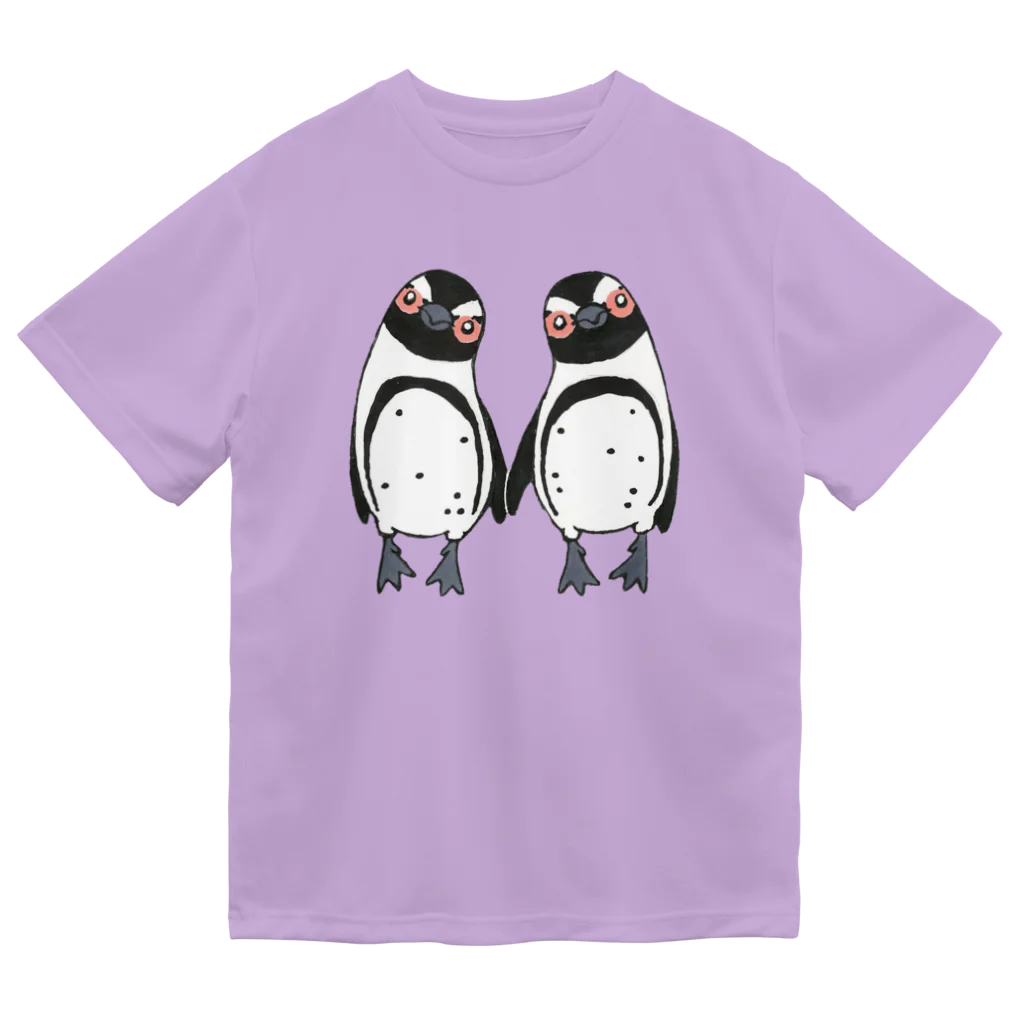 penguininkoの手繋ぎケープペンギンのカップル🐧❤️🐧 ドライTシャツ