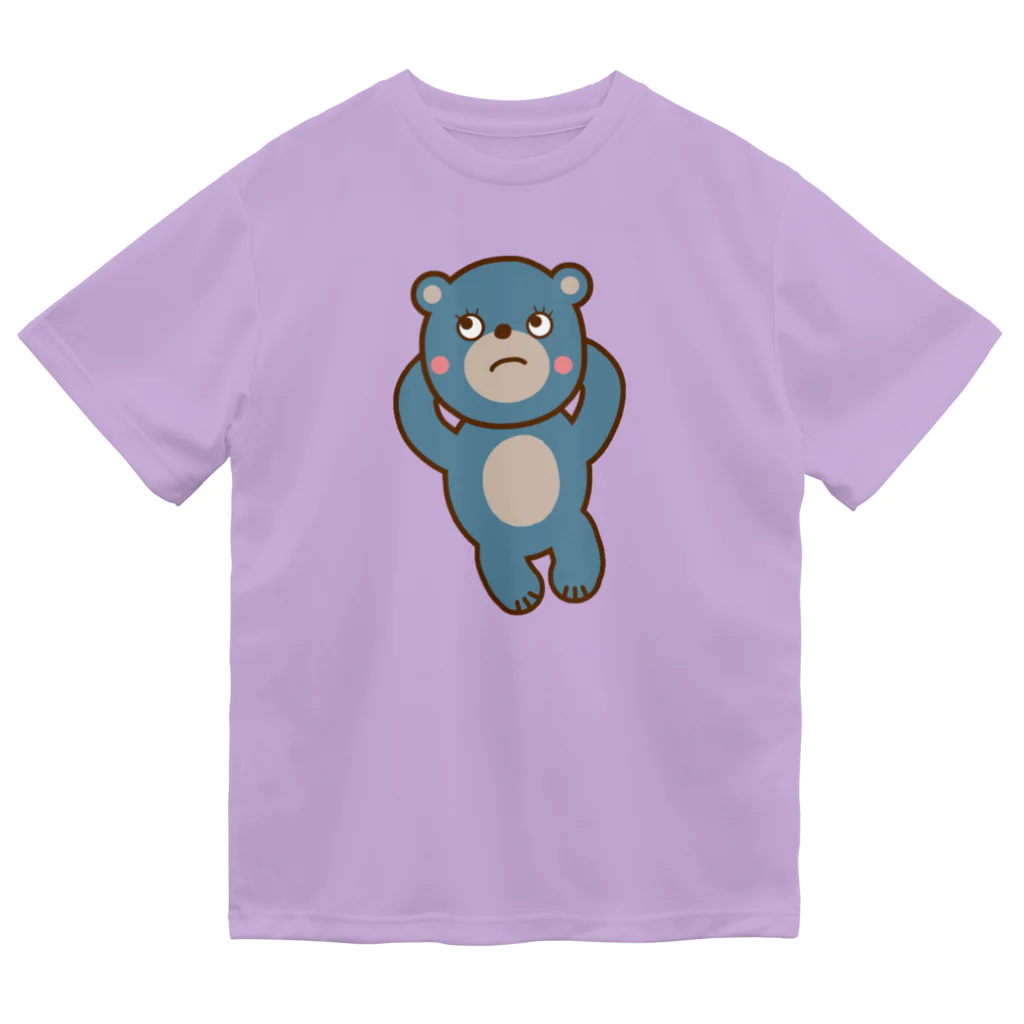 usa100のBふてねくまー ドライTシャツ