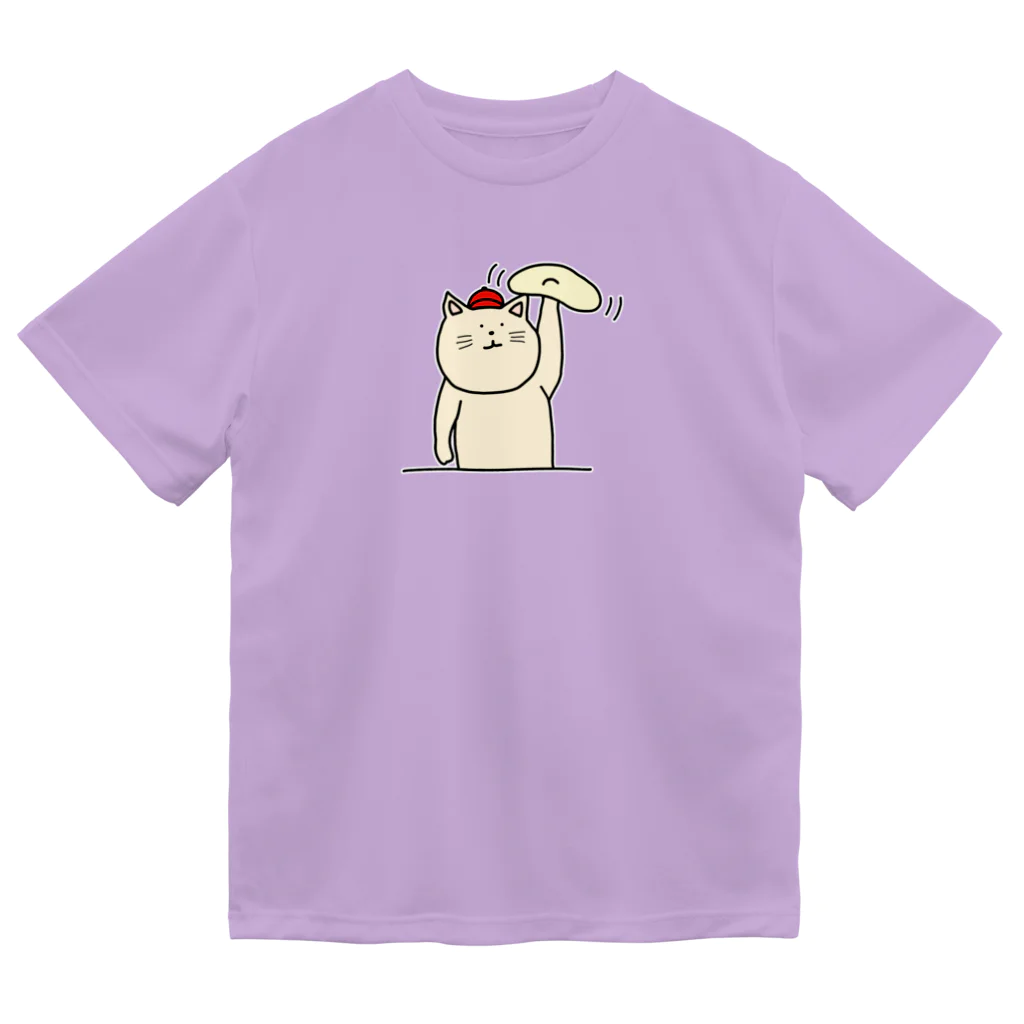 ＋Whimsyのピザ屋さんねこ ドライTシャツ