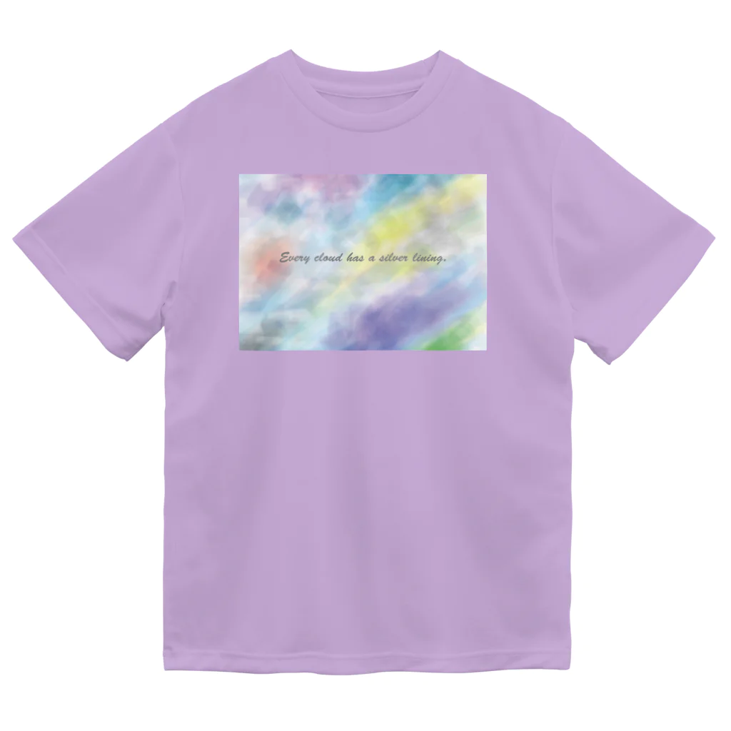 夜の闇に、色の魔法をかけながら。のEvery cloud has a silver lining. ドライTシャツ