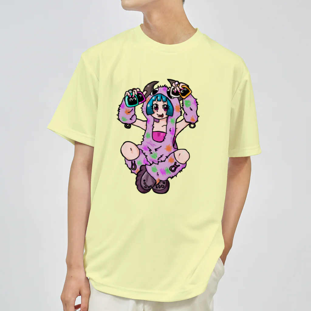 あやしいおばさん くろまめさんの○ュアアルコール（ク○イナー） ドライTシャツ