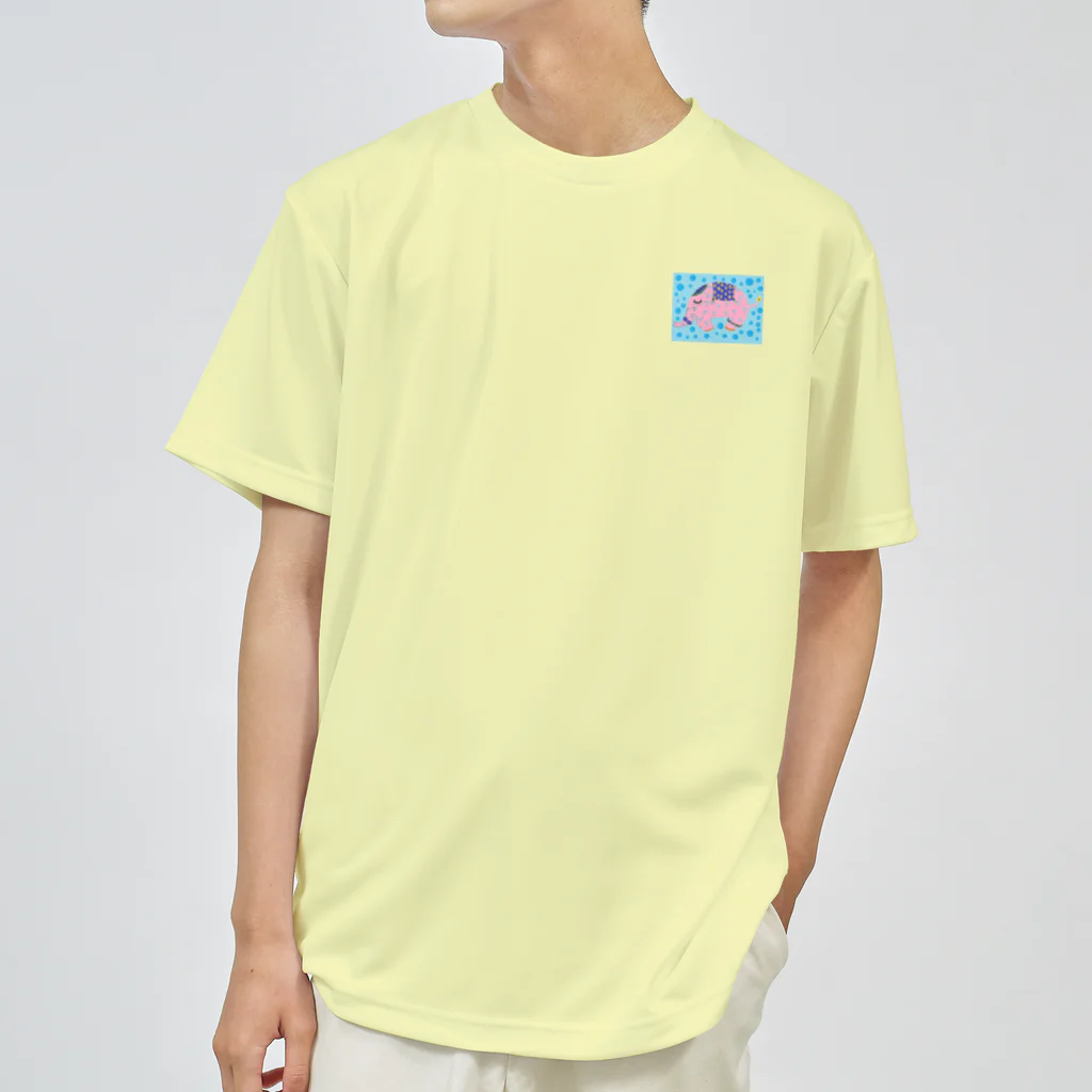 ピンクの象のピンクの象 Dry T-Shirt