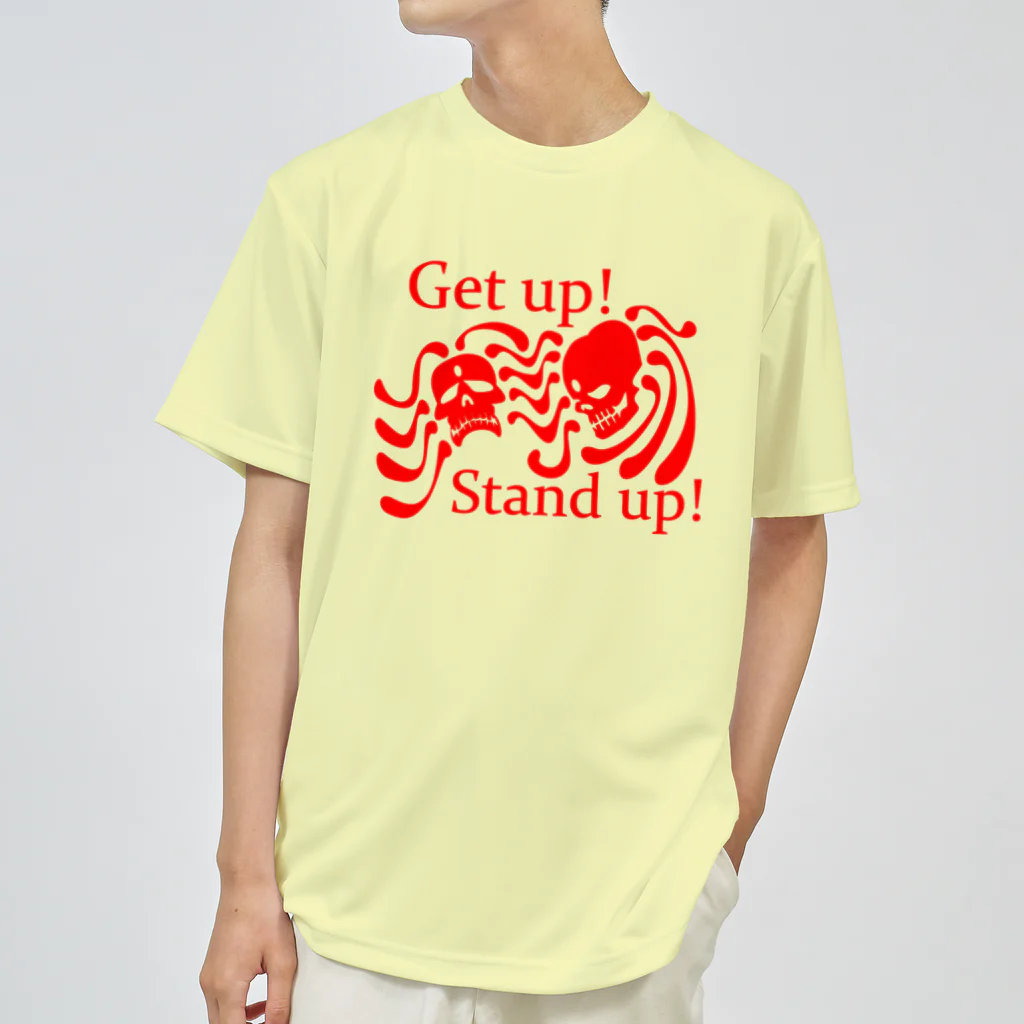 『NG （Niche・Gate）』ニッチゲート-- IN SUZURIのGet Up! Stand Up!(赤) ドライTシャツ