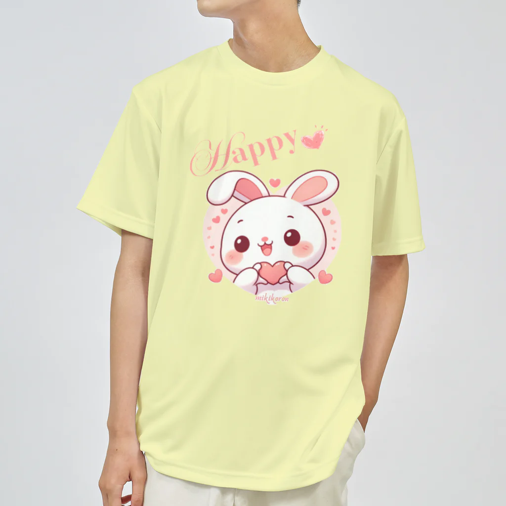 みきころん♡の幸せを呼ぶうさぎ💖 ドライTシャツ