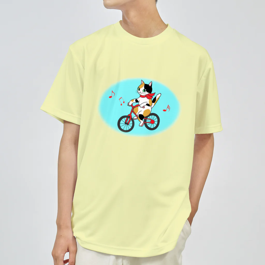 Ａｔｅｌｉｅｒ　Ｈｅｕｒｅｕｘのサイクリング♫にゃんこ ドライTシャツ