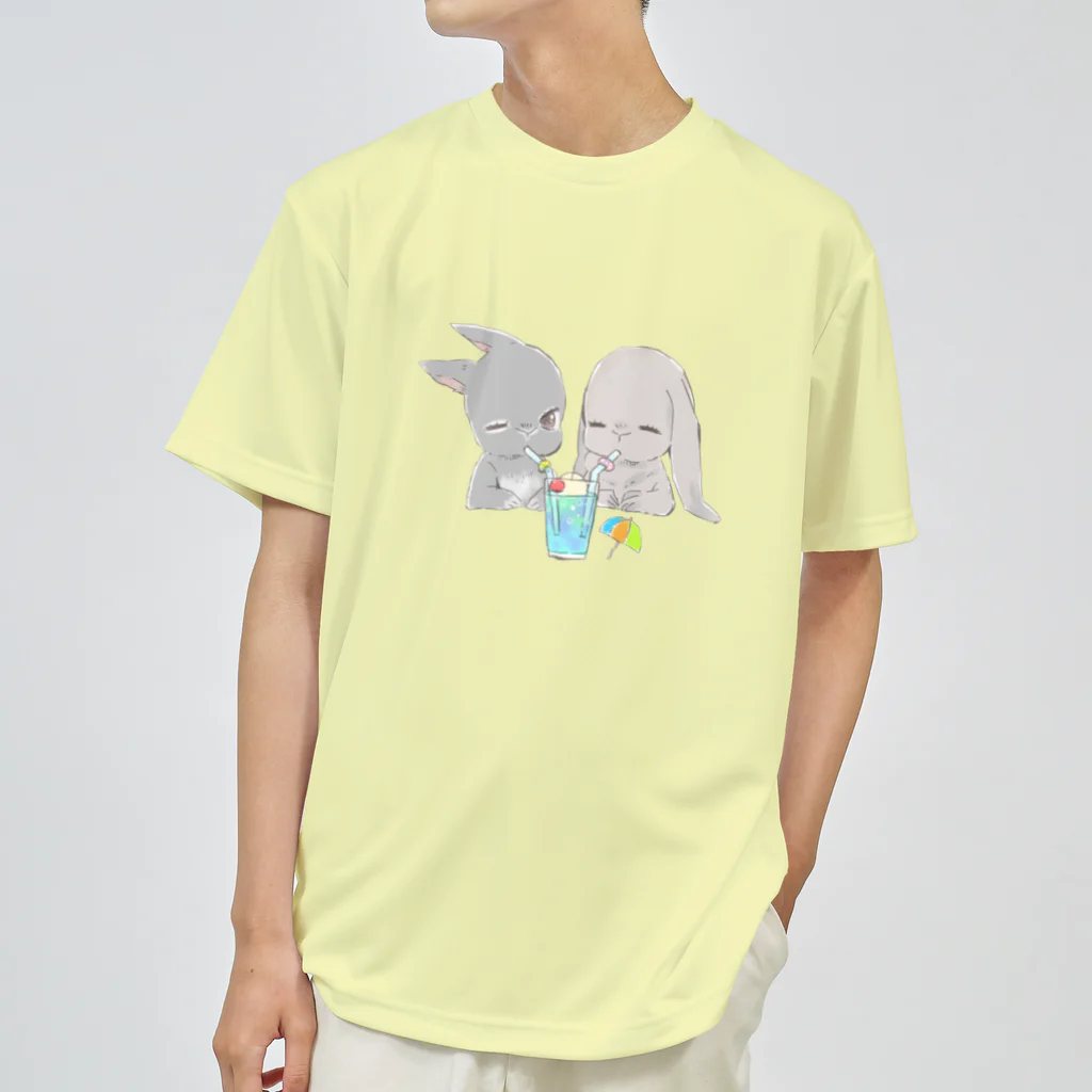 sugerplumのネザーくんとロップちゃん（夏メロンソーダ） Dry T-Shirt