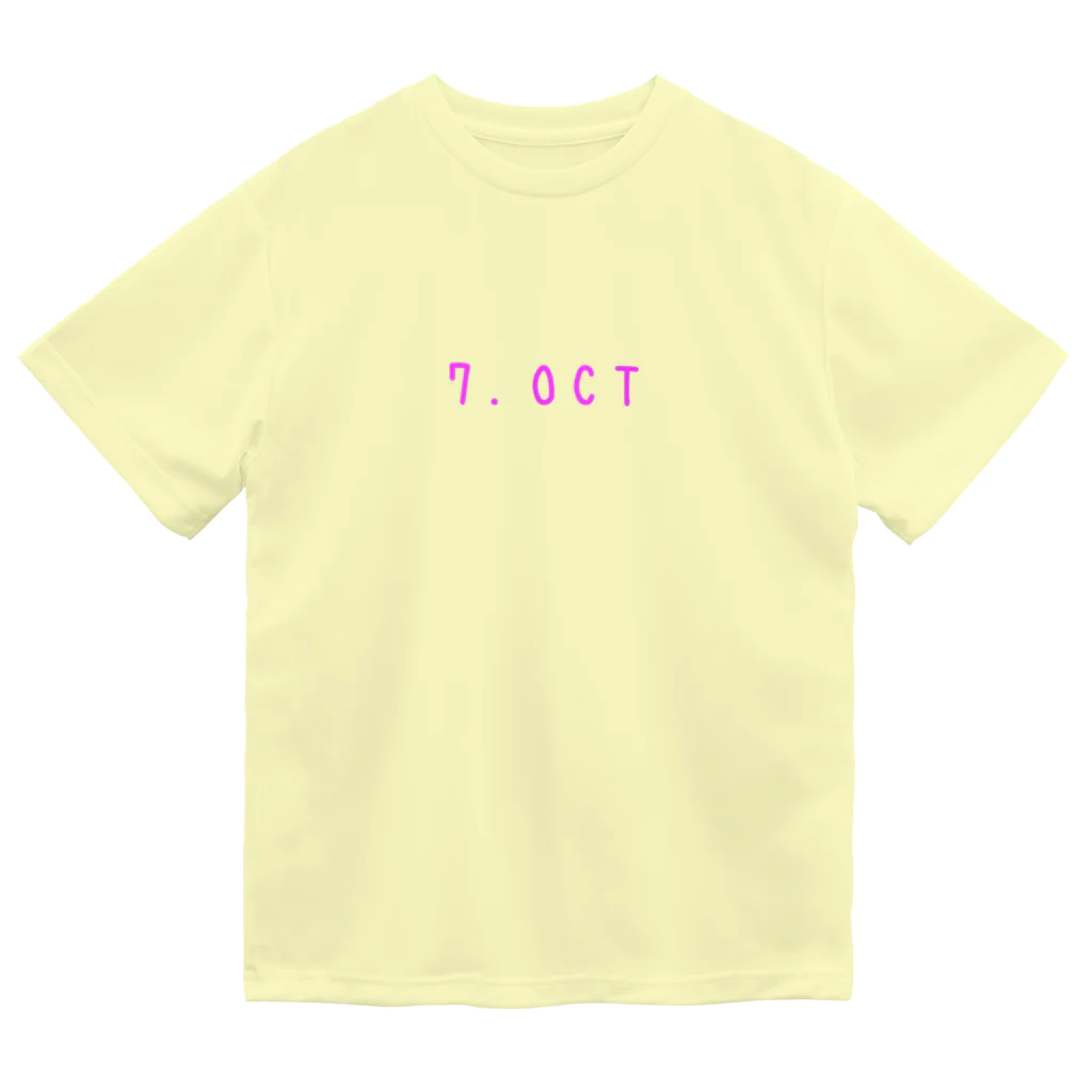 OKINAWA　LOVER　のバースデー［7.OCT］ピンク ドライTシャツ