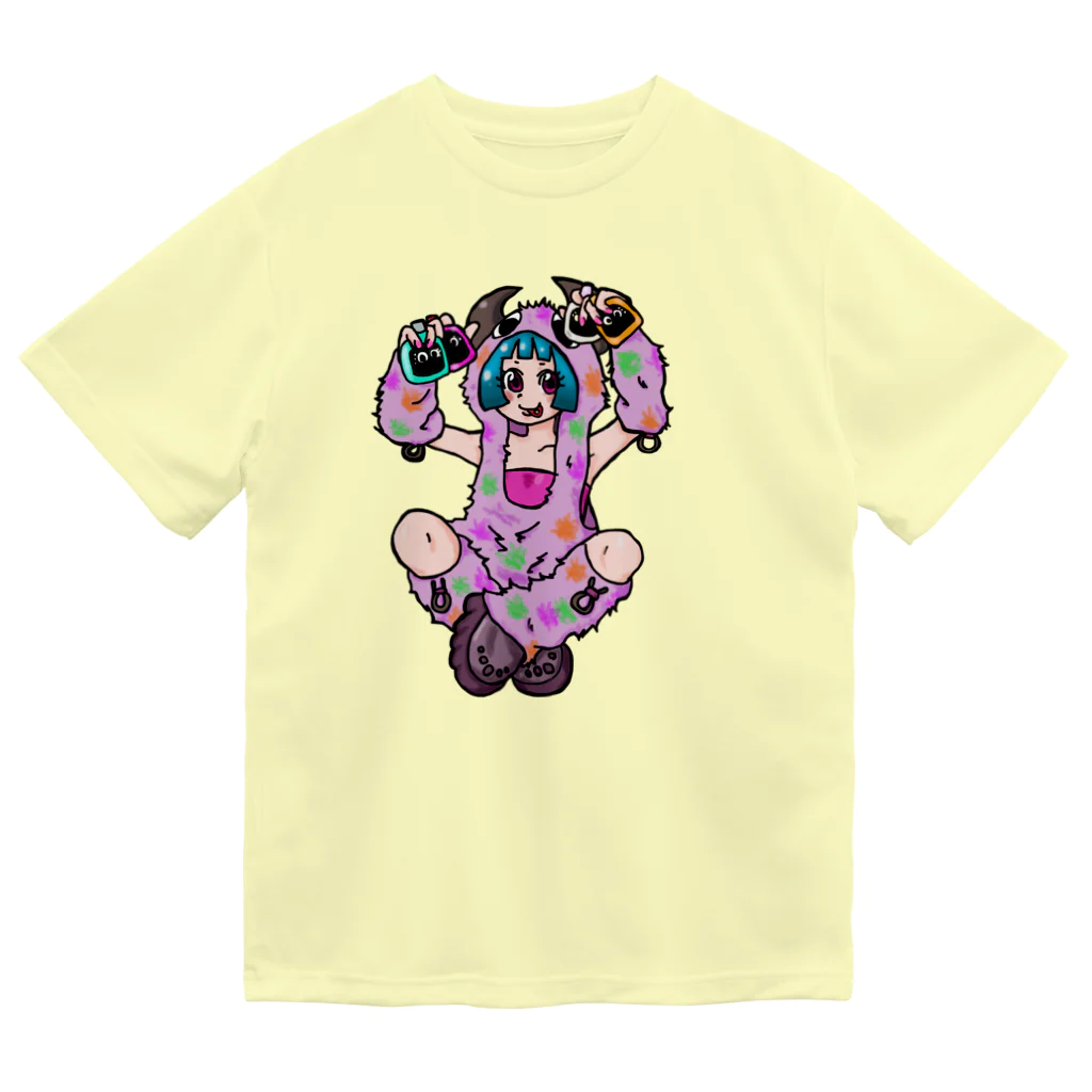 あやしいおばさん くろまめさんの○ュアアルコール（ク○イナー） ドライTシャツ