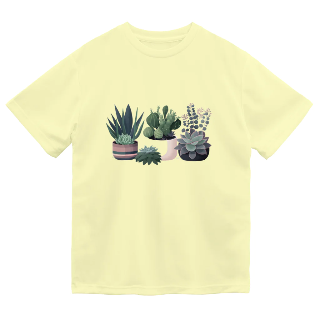 Yaya-rrの多肉植物 ドライTシャツ