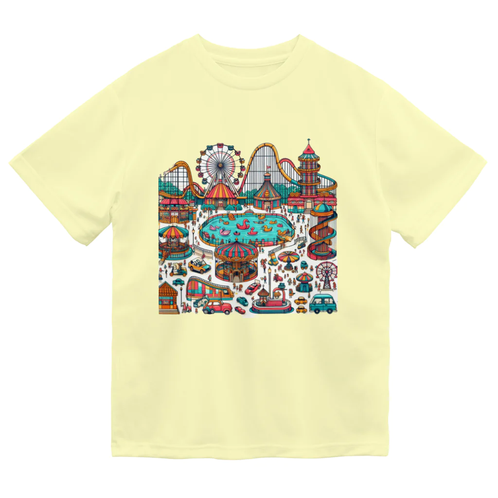 ぴくちゃー55の楽しい遊園地 ドライTシャツ