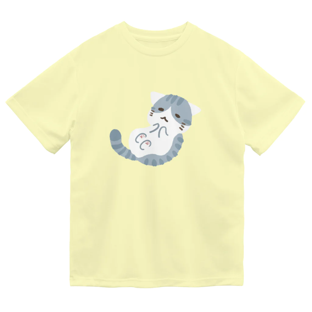 アトリエかののほんわかでぶねこ　もちっふる ドライTシャツ