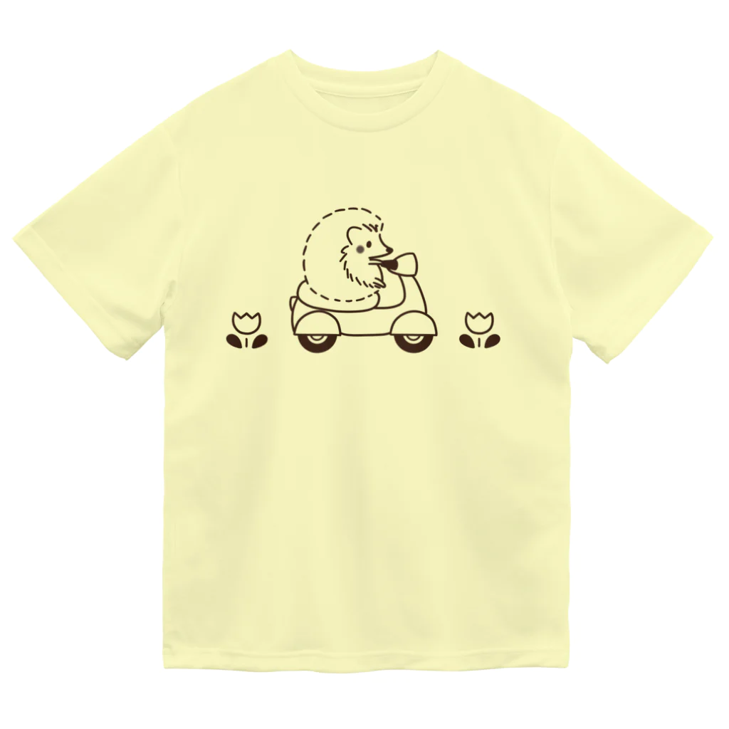 lemonysnow/ハリネズミグッズのハリネズミとバイク Dry T-Shirt