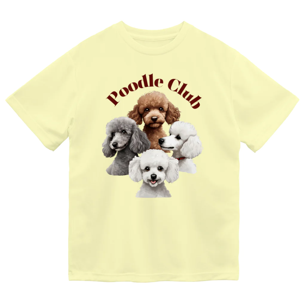 HappyFaceMarketのアメリカプードルクラブ Poodle Club 赤ちゃん犬 Dry T-Shirt