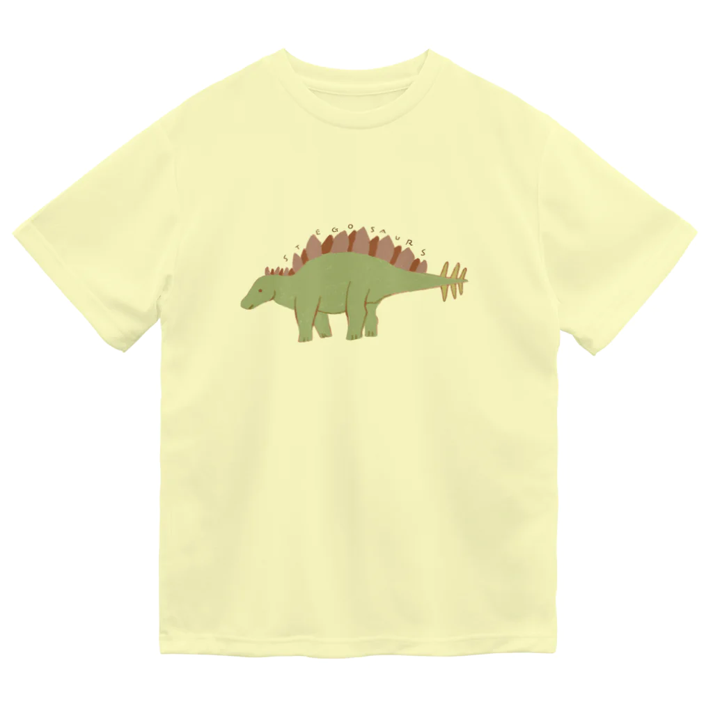 あおきさくらのステゴサウルス ドライTシャツ