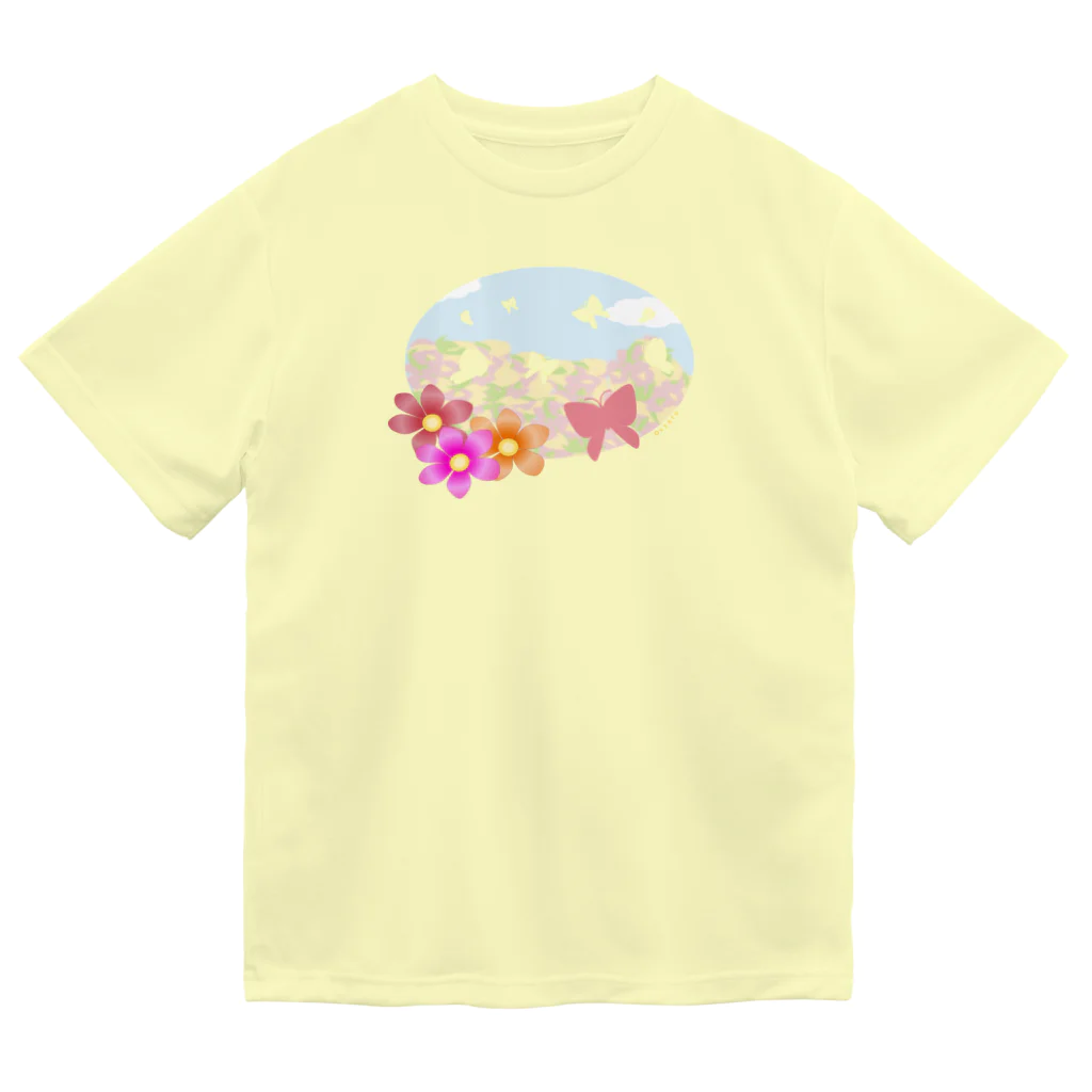 Tender time for OsyatoのButterfly wings flapping ドライTシャツ