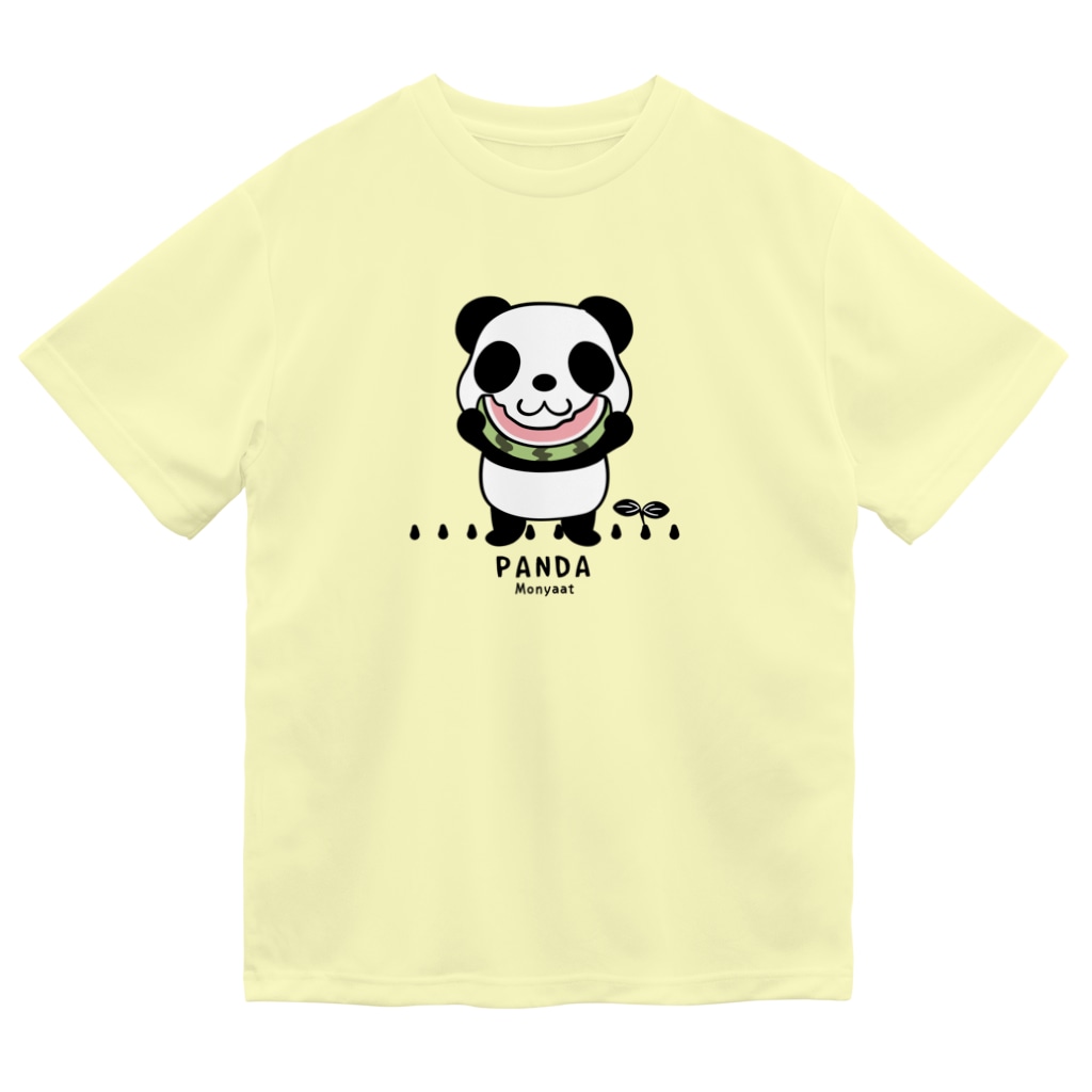 イラスト MONYAAT のスイカを食べるパンダちゃん*D Dry T-Shirt