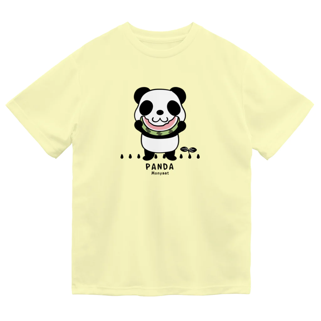 イラスト MONYAAT のスイカを食べるパンダちゃん*D ドライTシャツ