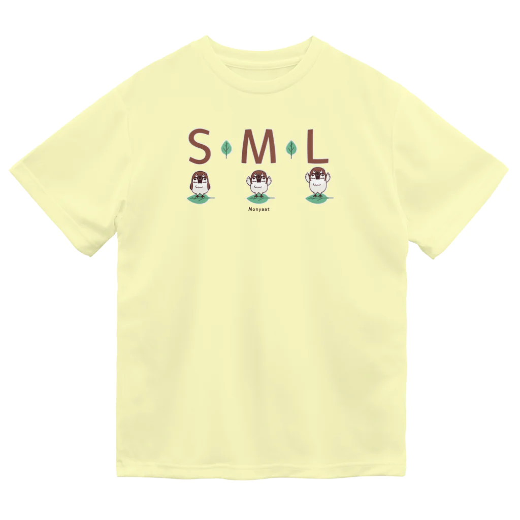 イラスト MONYAAT のスズメがちゅん SMLTシャツ Dry T-Shirt