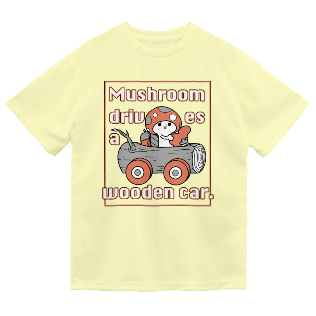 yuccoloのキノコとキの車 Dry T-Shirt