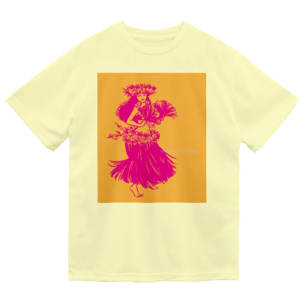 Noa Noa Art ＆ Designのタヒチアンダンサー｜Tahitian Dancer 02 Dry T-Shirt