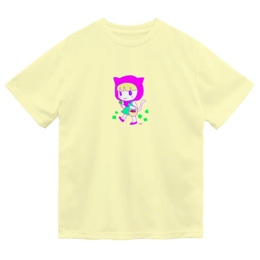 虹色猫工房(クロミツ)のねこずきんちゃん Dry T-Shirt