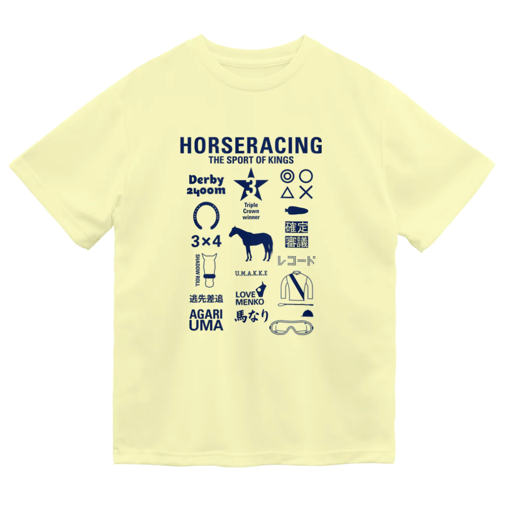 KAWAGOE GRAPHICSのHORSERACING GRAPHICS 紺 Dry T-Shirt