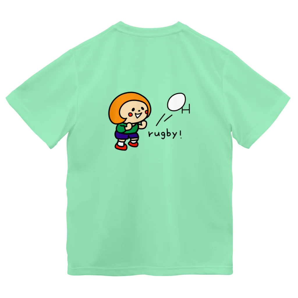 ラガールちゃんのrugby！　背面プリント ドライTシャツ